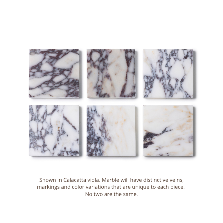 Onderzetter organisch Calacatta 4 stuks
