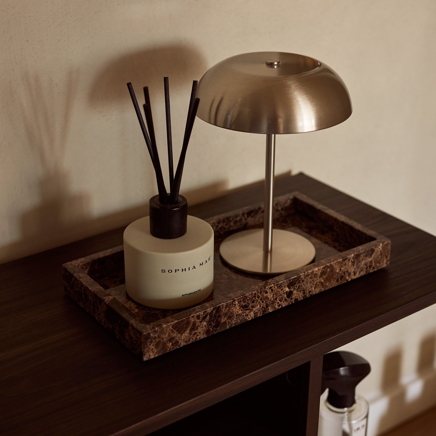 Marmer bruin 30x15cm dienblad MOOISA