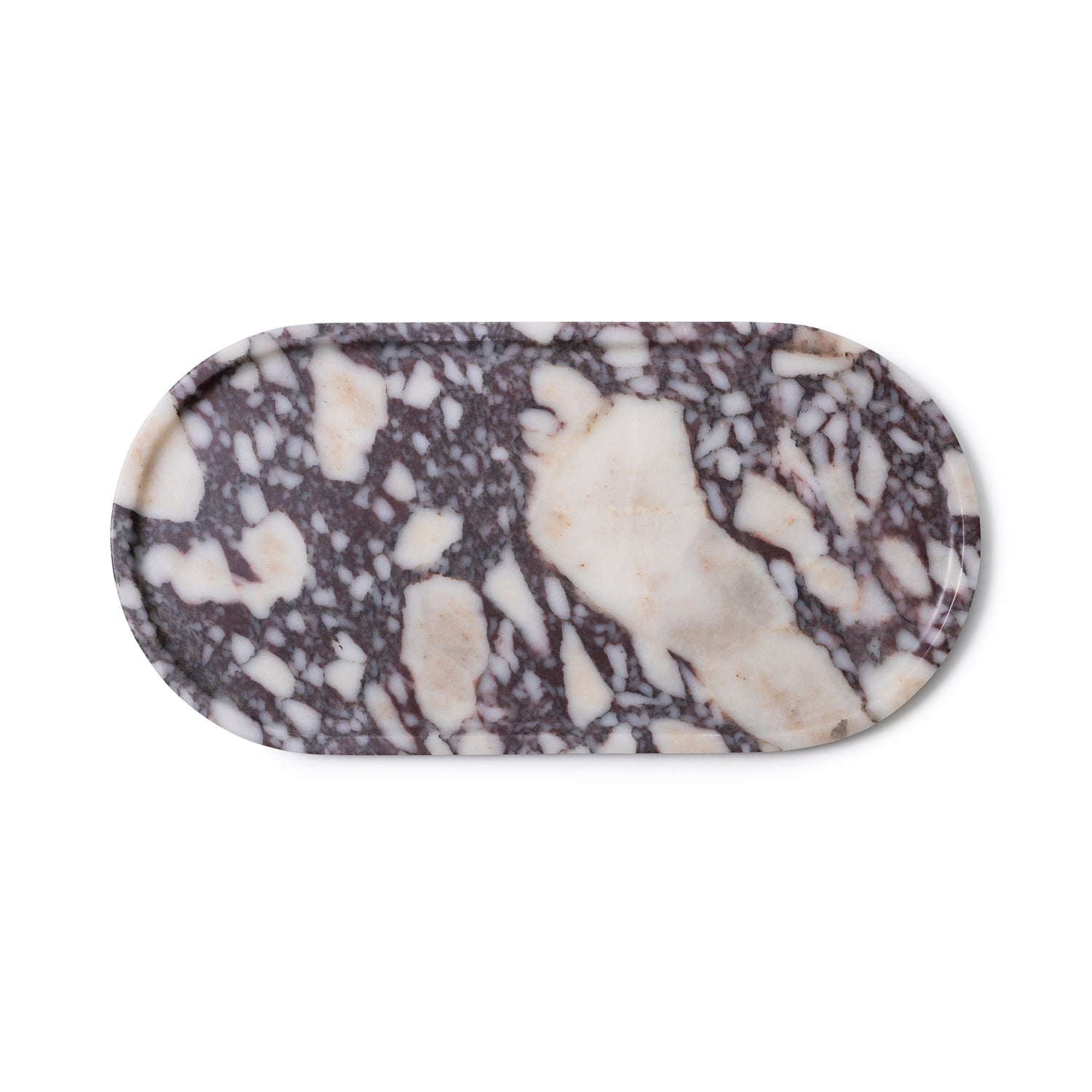 Marmer tray ovaal 40x20cm Calacatta