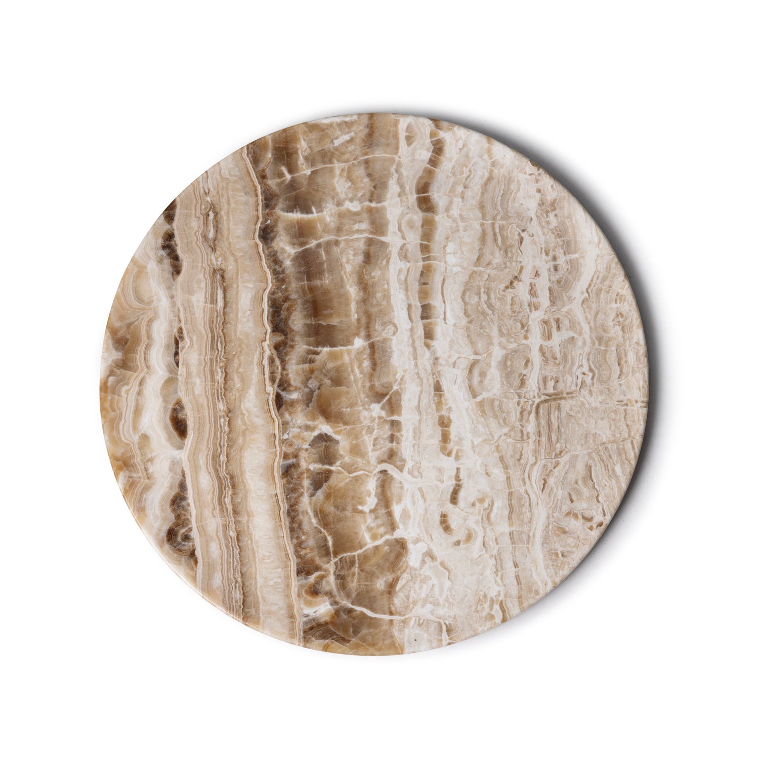 Sandal onyx tray round 40cm