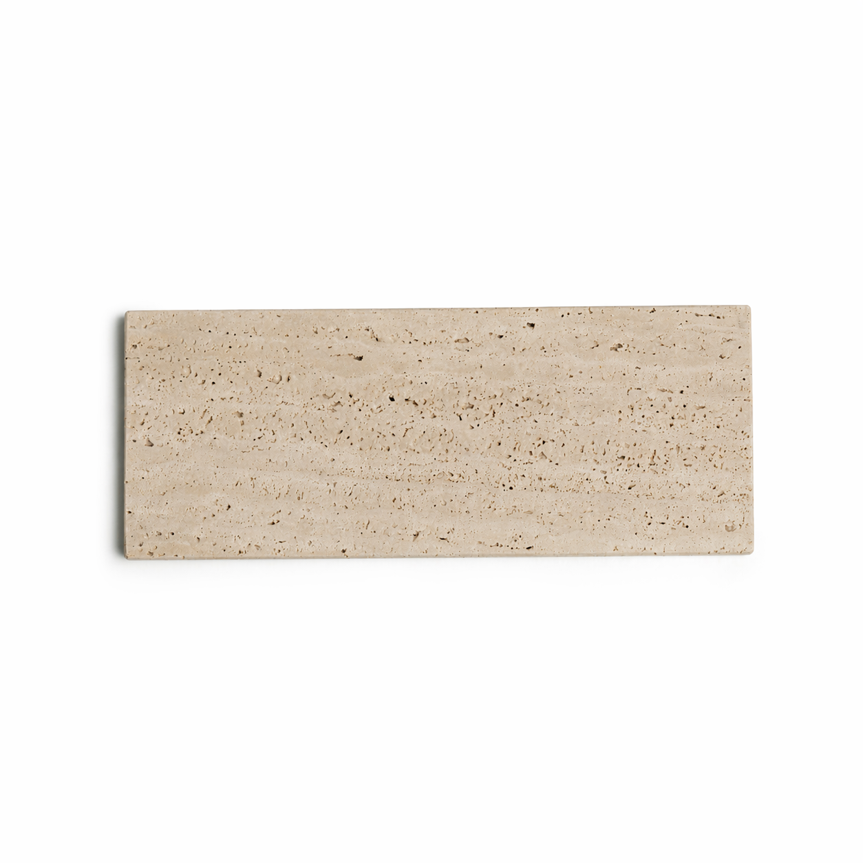 Travertine tray rectangle S 10x25cm