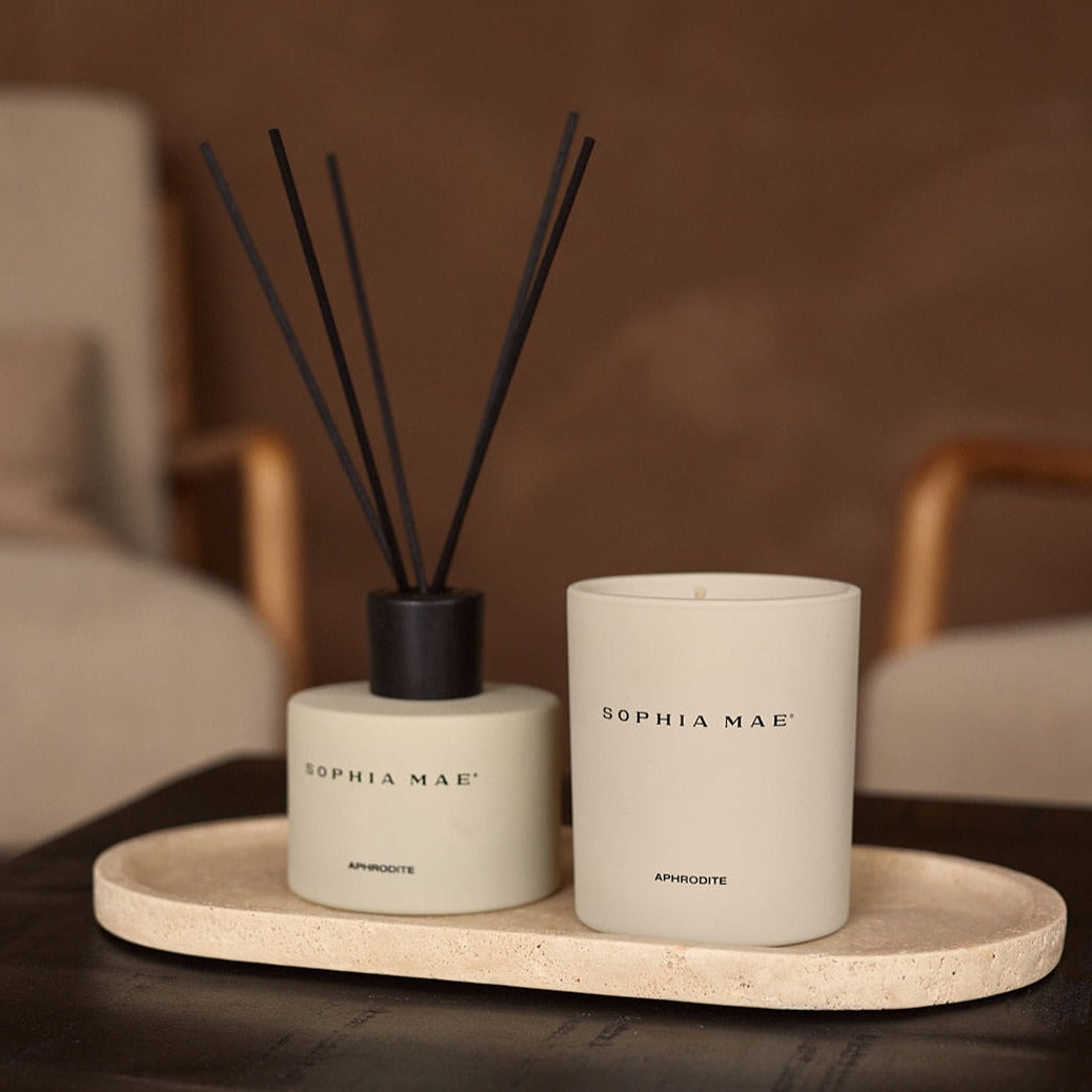 Travertine tray oval 30x15cm