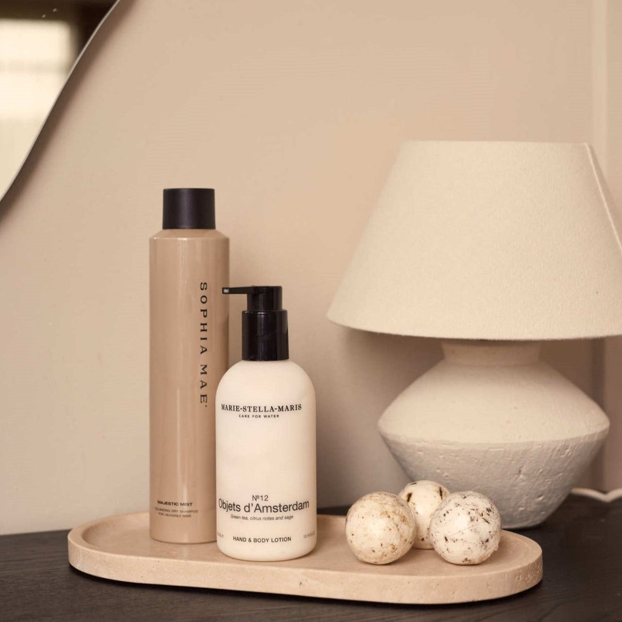 Travertine tray oval 30x15cm