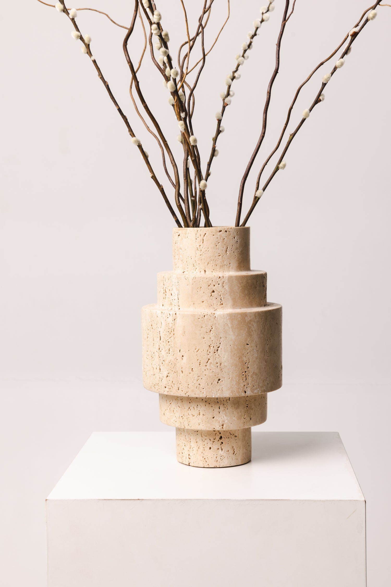 Travertine Agano Vase L