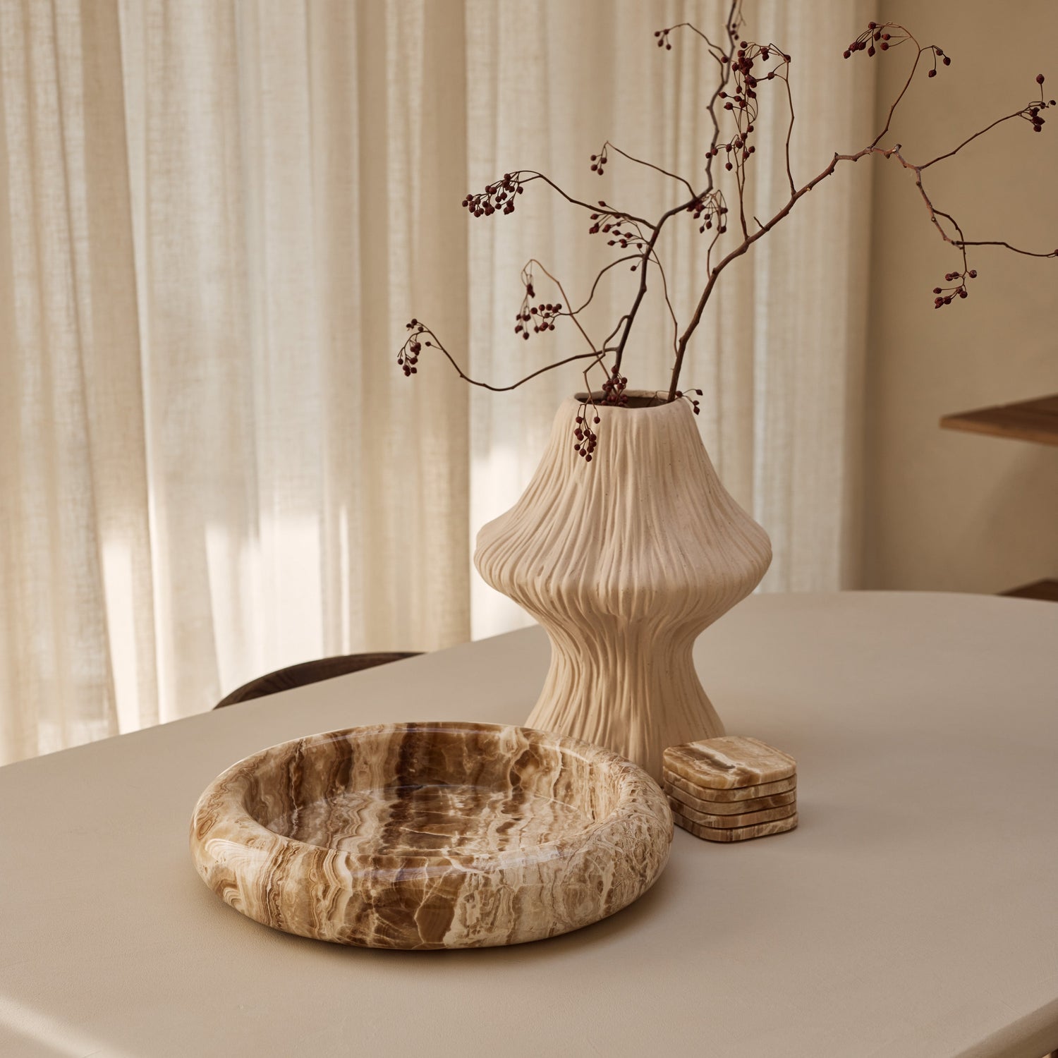 Sandal Onyx Turbanschale 40cm