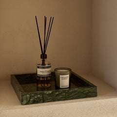 Groen marmer dienblad 30x30cm MOOISA