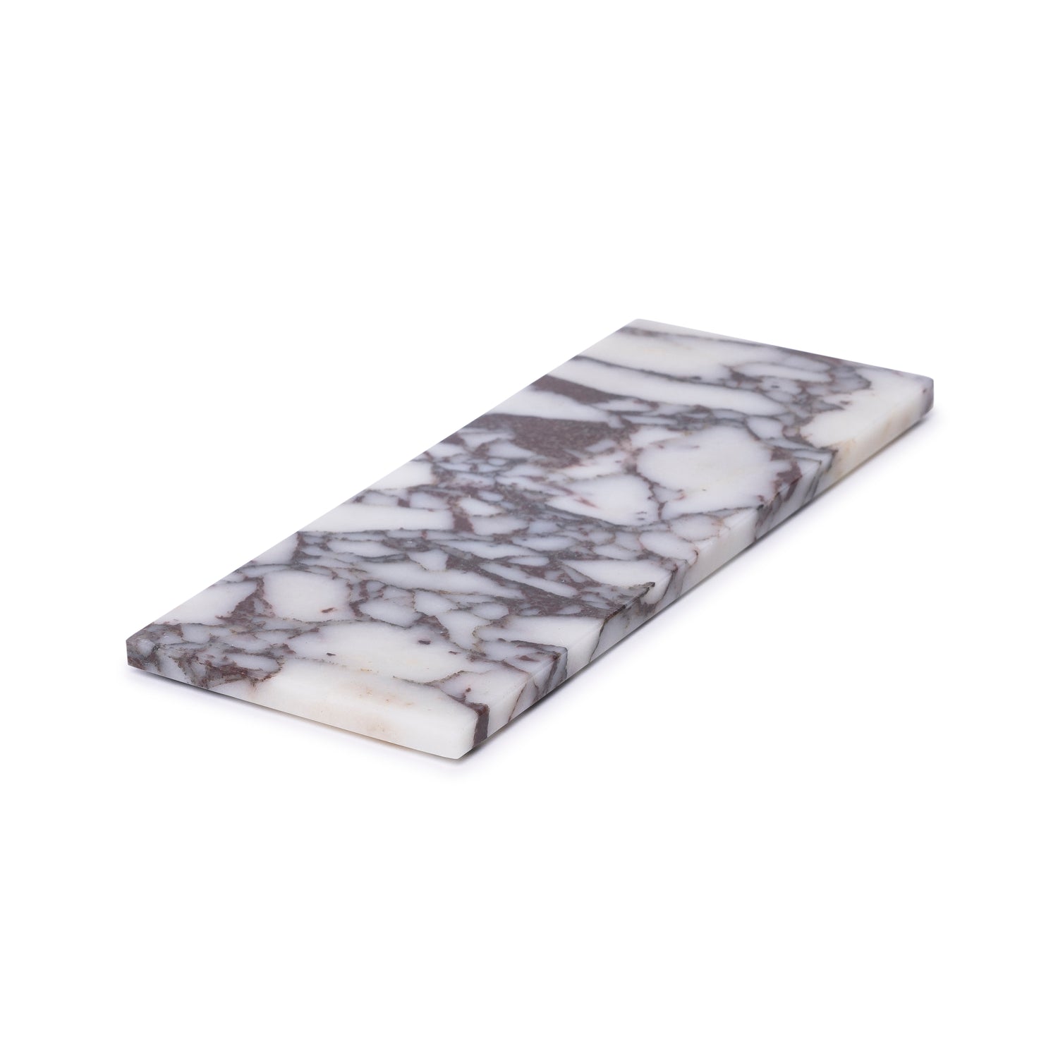 Marmer dienblad rechthoek S Calacatta 10x25cm