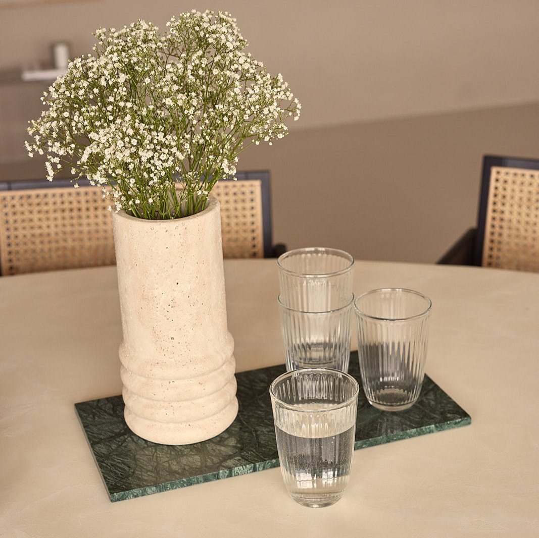 Marmer dienblad groen L 40x20cm MOOISA