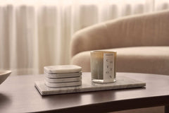 Marmer onderzetter wit MOOISA