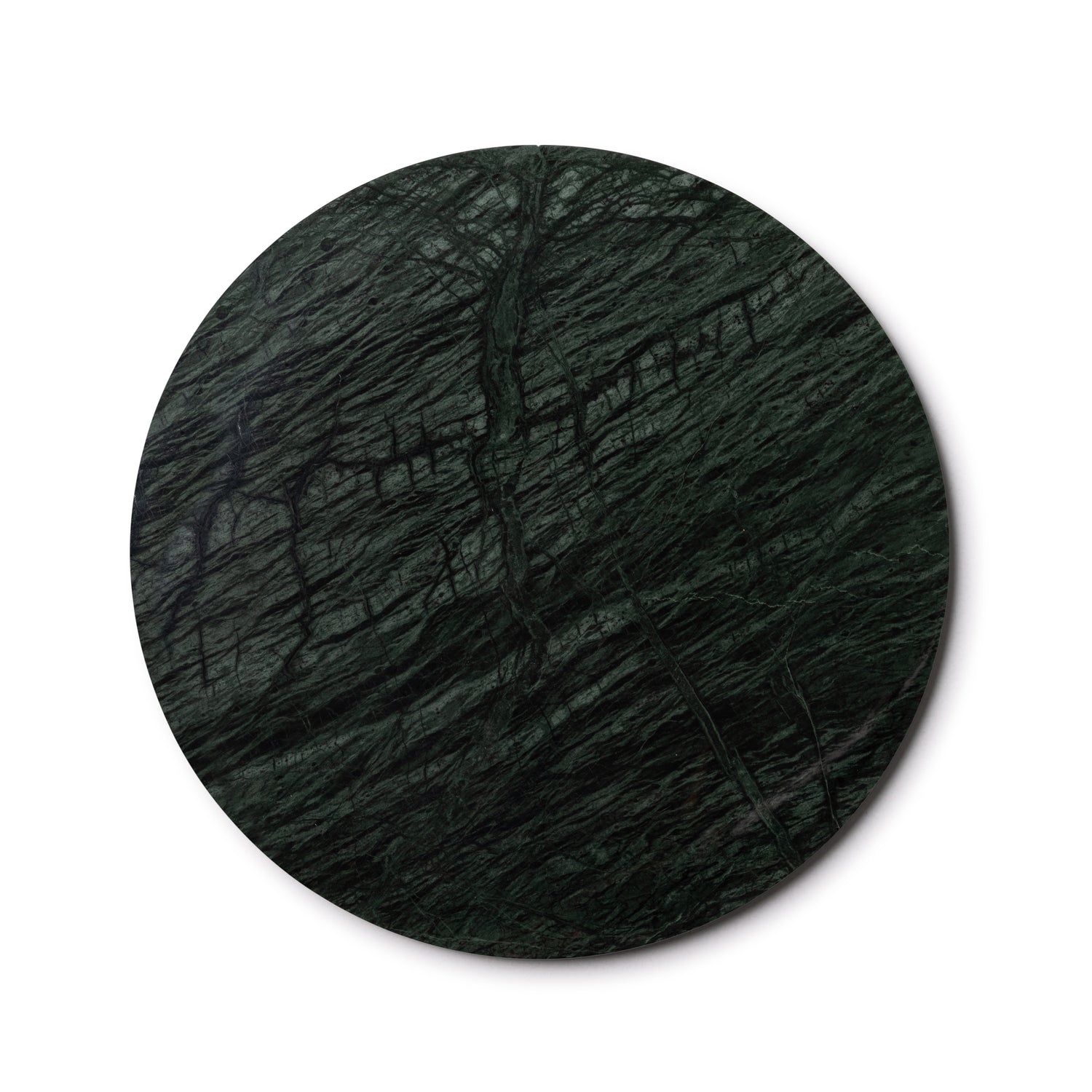 Marmer dienblad rond   groen