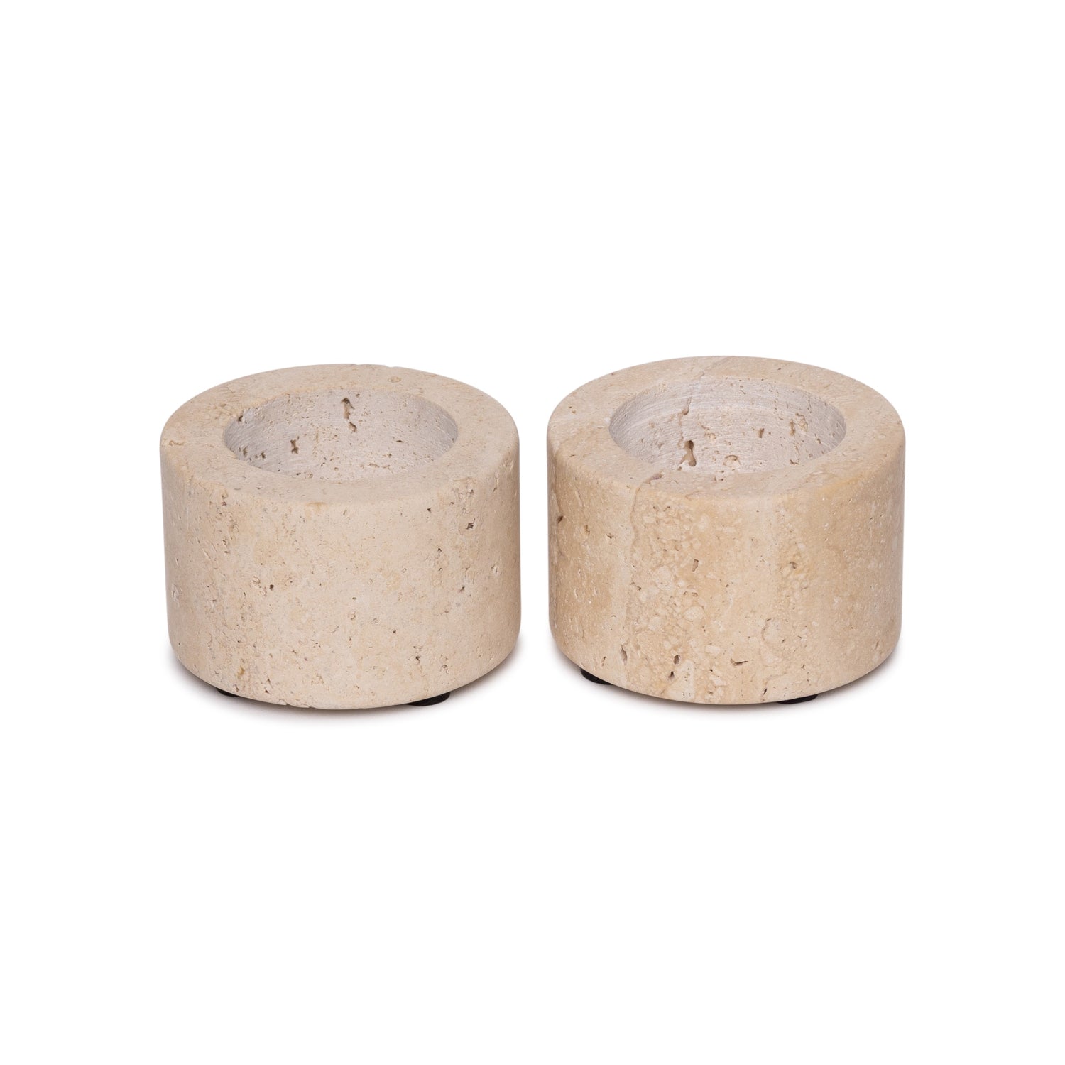 Travertine tealight holder S Ø6x4cm