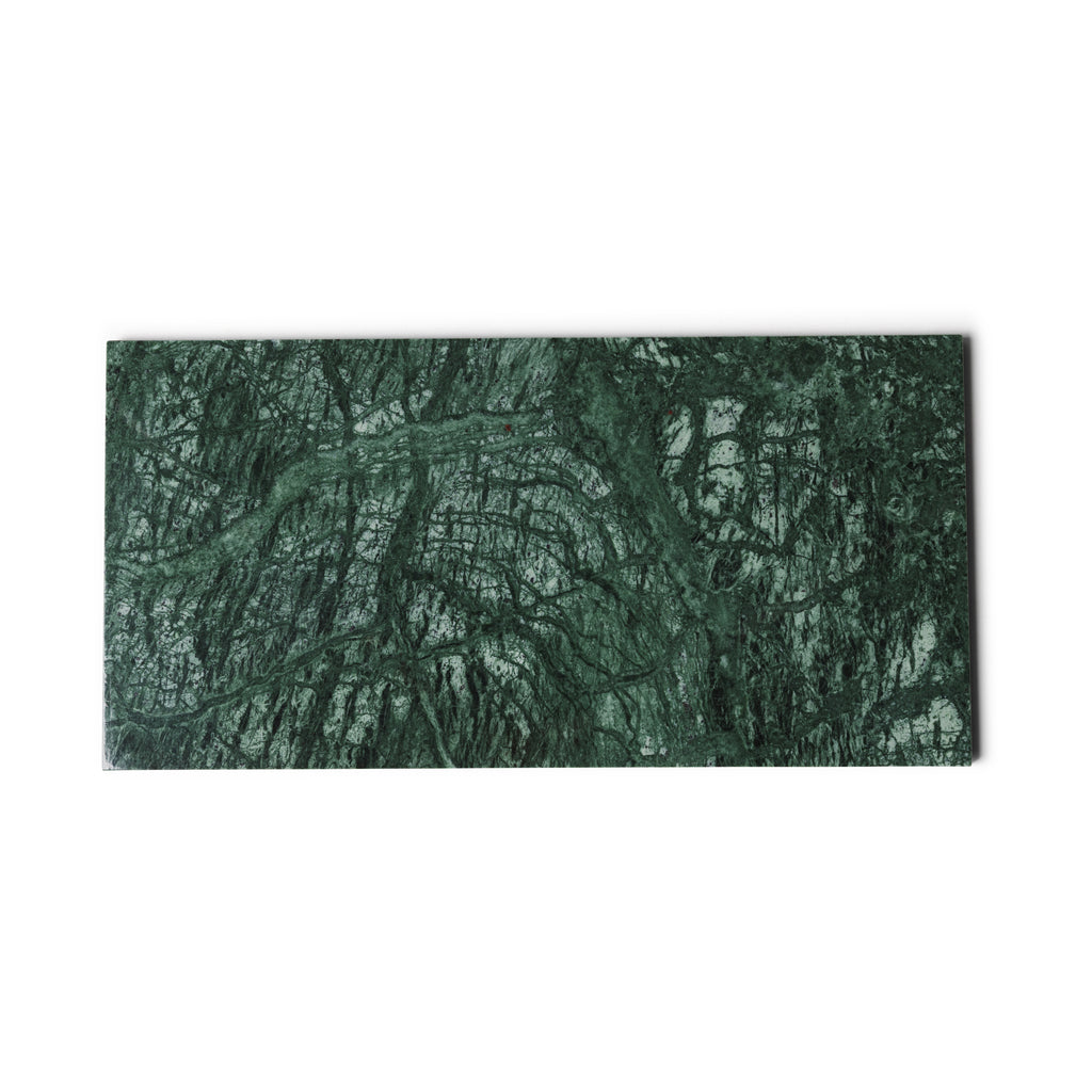 Marmer dienblad rechthoek L groen