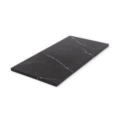 Marmer dienblad rechthoek L zwart