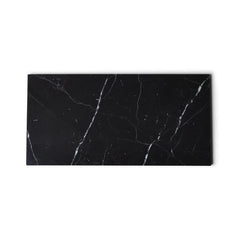 Marmer dienblad rechthoek L zwart