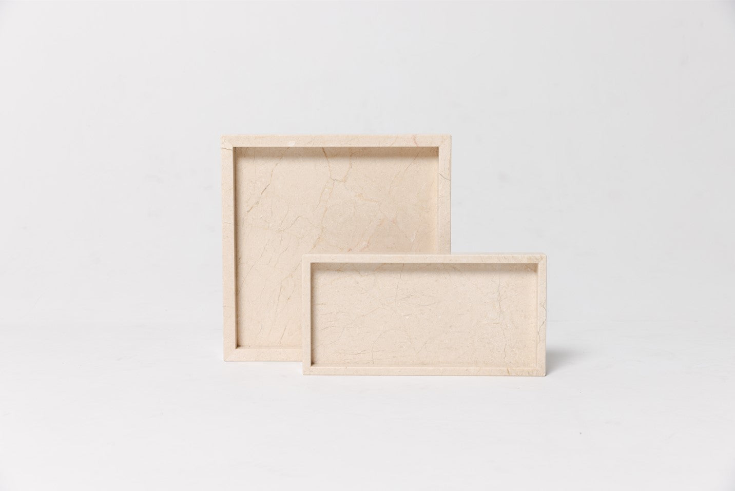 Marmer dienblad tray beige